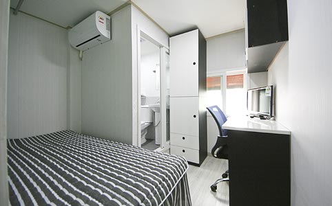 각방 화장실/샤워실, 개별 에어컨, 개별 디지털 도어락