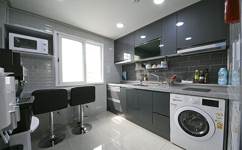 옥상 휴게실 및 빨래건조대